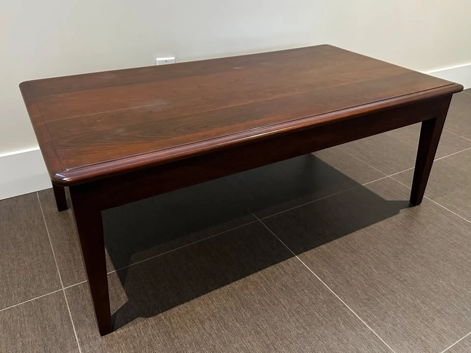 Custom-Made Solid Wood Coffee Table & 2 End Tables - photo 2