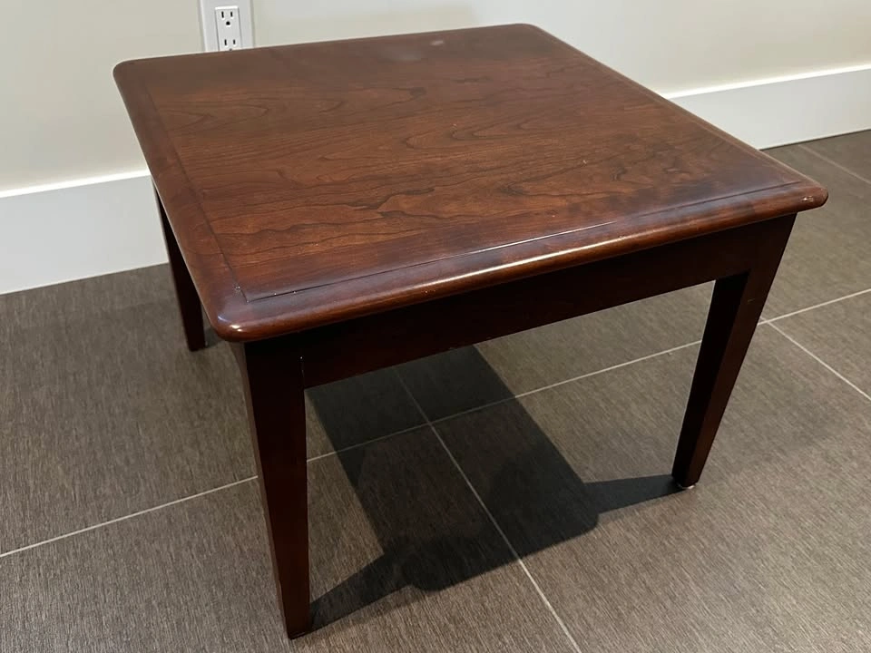 Custom-Made Solid Wood Coffee Table & 2 End Tables - photo 4
