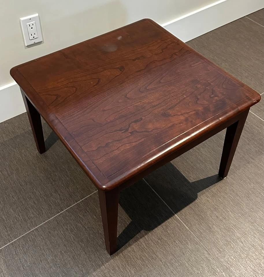 Custom-Made Solid Wood Coffee Table & 2 End Tables - photo 5