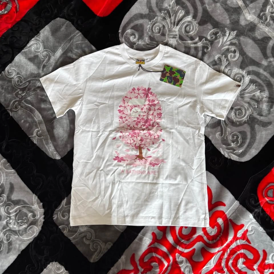 Pink Sakura Tree Bape Tee - Size S - photo 2