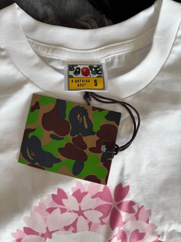 Pink Sakura Tree Bape Tee - Size S - photo 5