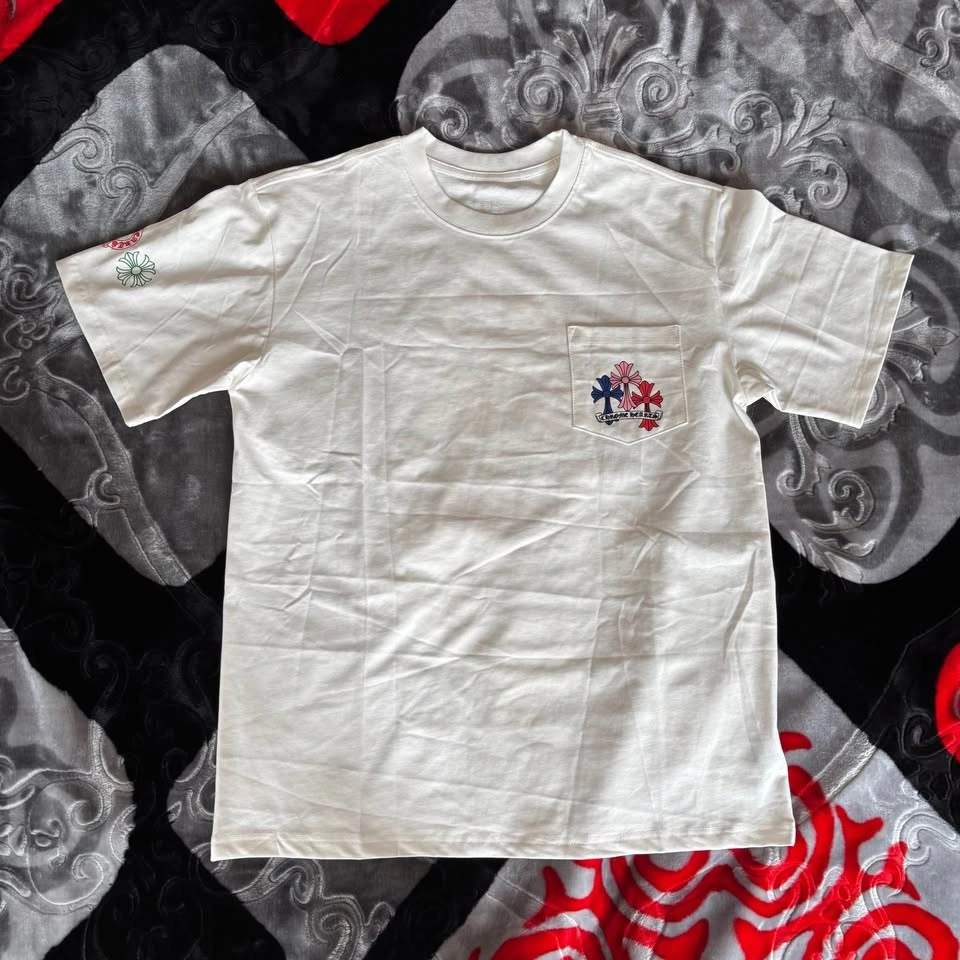 White Chrome hearts Cross T shirt - Size M - photo 2