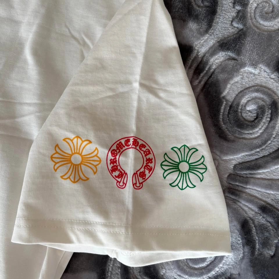 White Chrome hearts Cross T shirt - Size M - photo 4