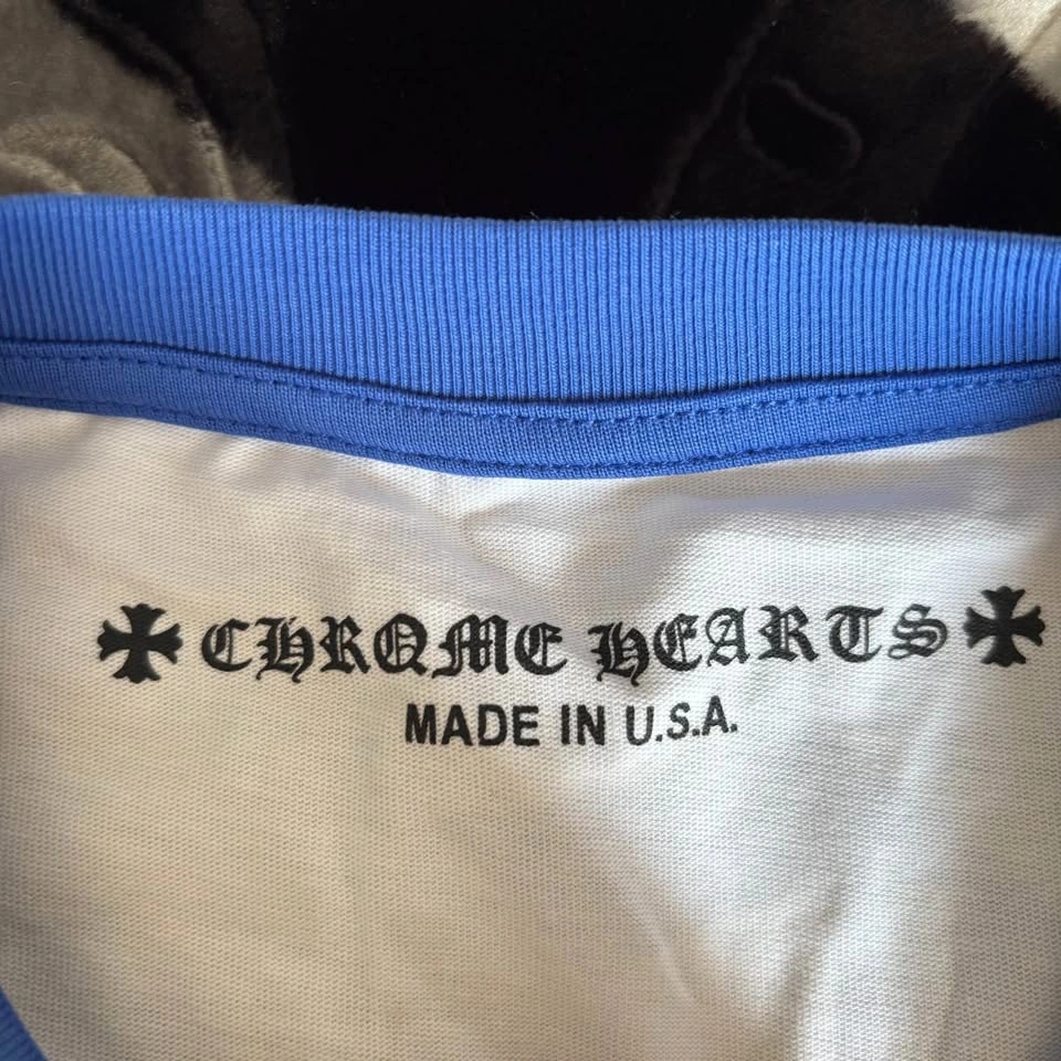 Blue Chrome Hearts Baseball Longsleeve - Size M - photo 4