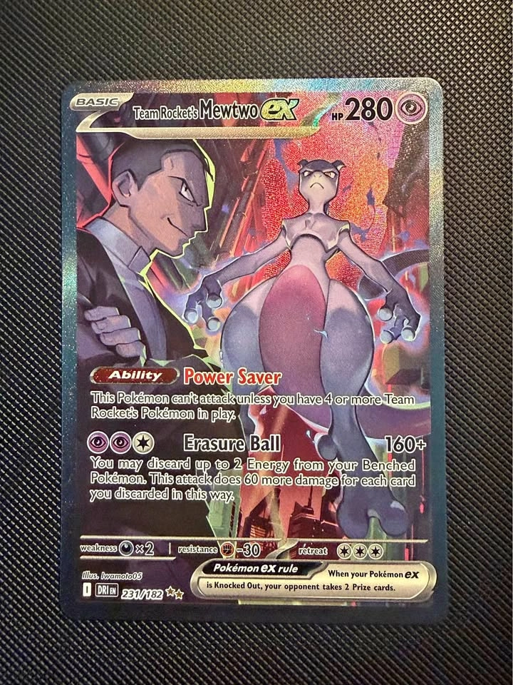 Team Rocket’s Mewtwo EX 231/182