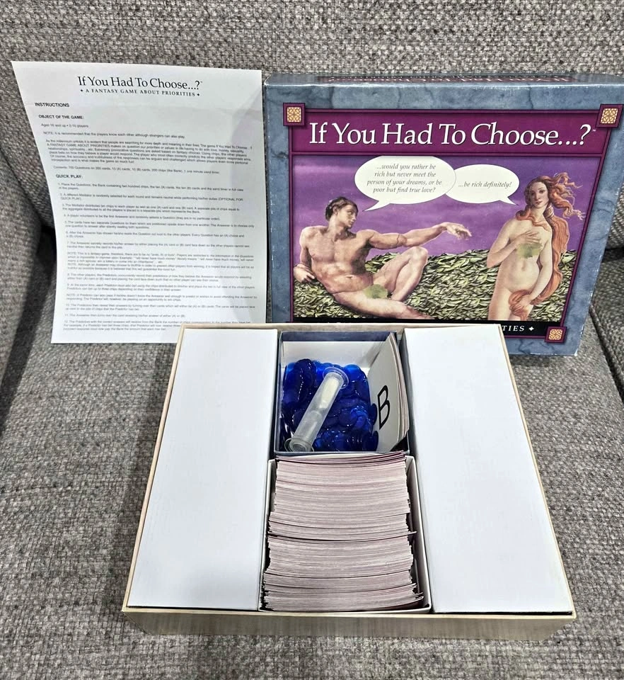 Vintage If You Had to Choose Board Game
