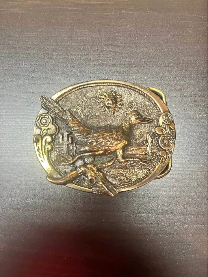 1981 The Great American Buckle Co. Roadrunner Belt Buckle