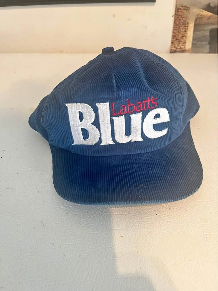 Vintage Labatt's Blue Corduroy Snapback Hat