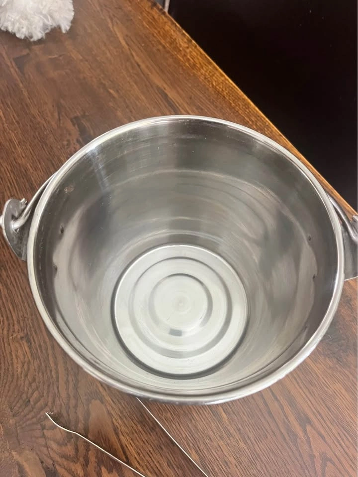 Stainless Steel Ice Bucket with Tongs - photo 3