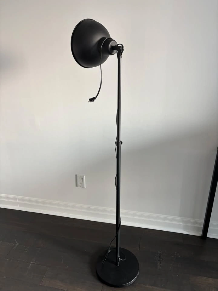Ikea SKURUP floor uplighter, black - photo 2