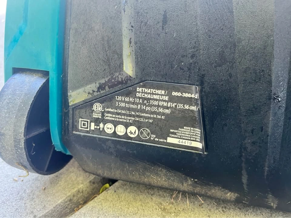 Yardworks 14" Electric Dethatcher - photo 4