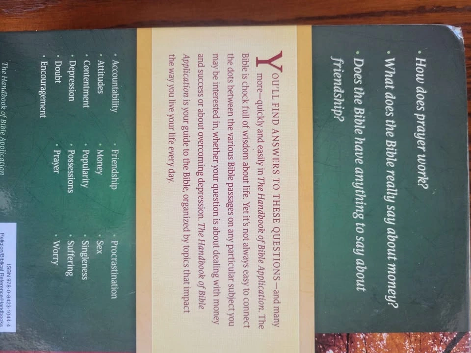 New Handbook of Bible Application (Hardcover) Calgary SW - photo 5