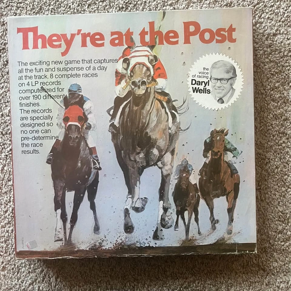 They're at the Post Horse Racing Board Game - Vinyl Record Game - photo 2