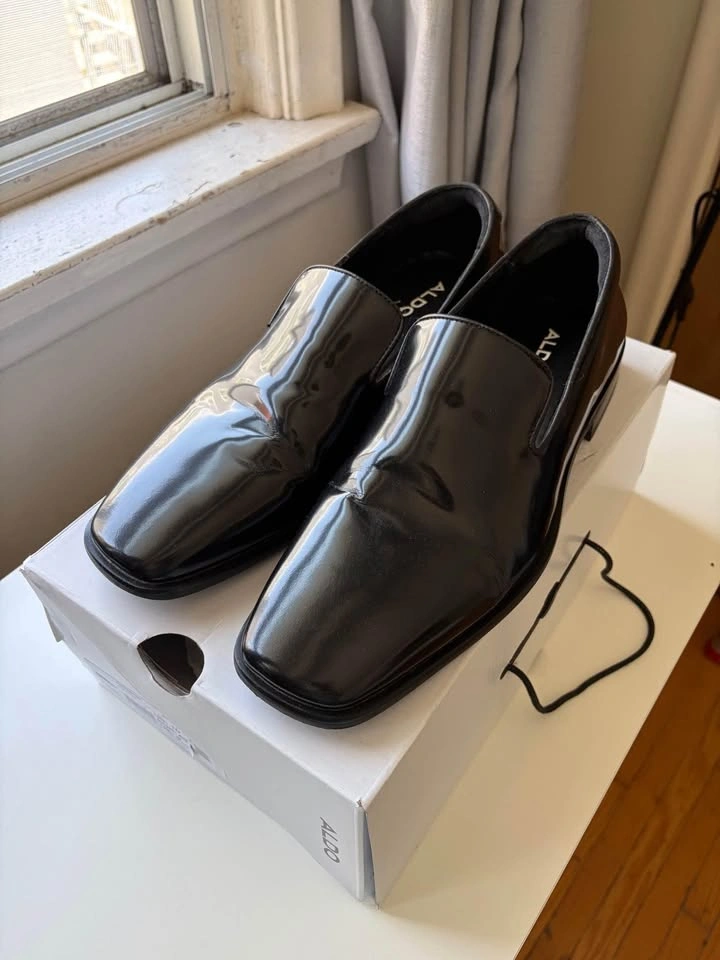 Aldo men’s Glossy Black loafers - photo 4