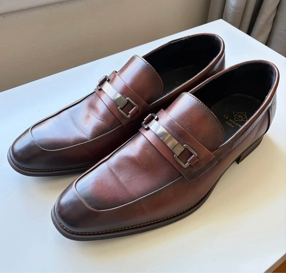 La Milano Men’s Brown Leather Bit Loafers - photo 2