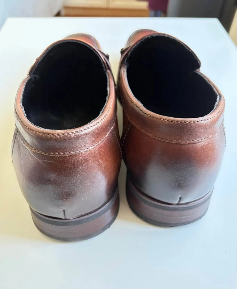 La Milano Men’s Brown Leather Bit Loafers - photo 3