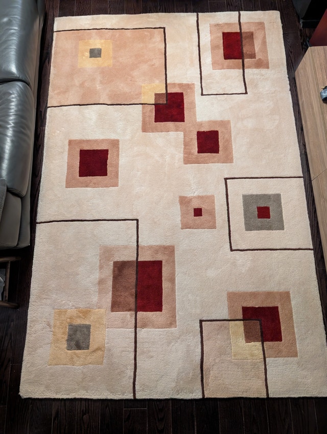 Momeni New Wave NW-77 Hand Tufted 100% Wool Area Rug 5'3" x 8'