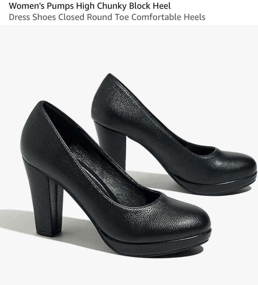 Jenn Ardor Black Chunky Block Heels - photo 5