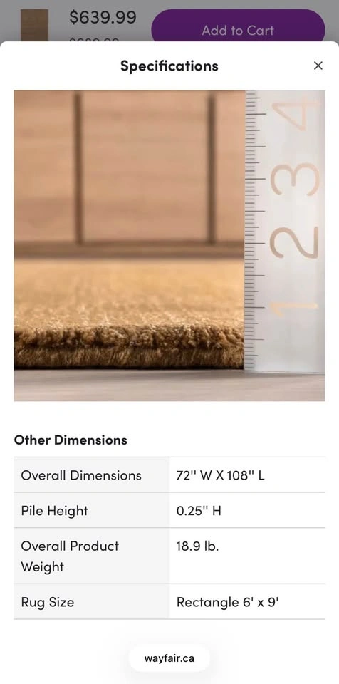 Lahjar Speckled Wool-Blend Area Rug - photo 4