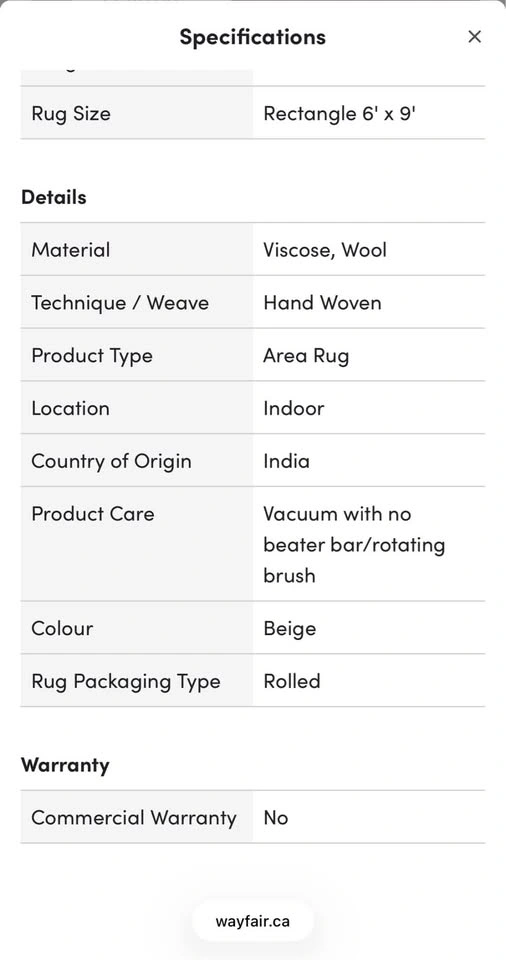 Lahjar Speckled Wool-Blend Area Rug - photo 5
