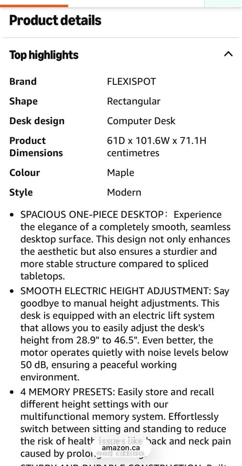 Flexispot Standing Desk - photo 3