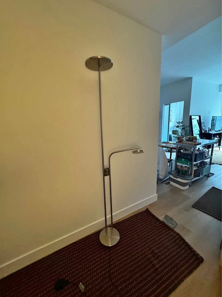 IKEA Chrome Floor Lamp - ISJAKT