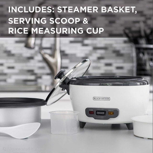 Black+Decker 6-Cup Rice Cooker and Steamer - photo 2