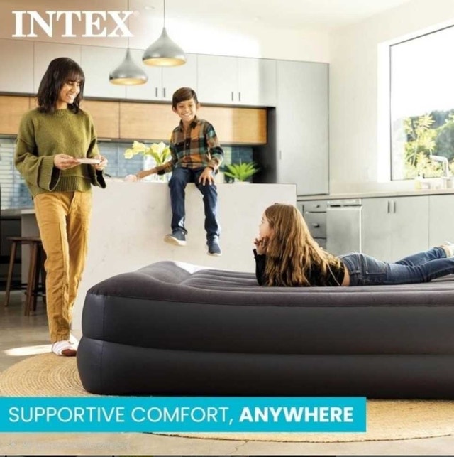 Intex Twin Pillow Rest Raised Air Mattress - photo 2