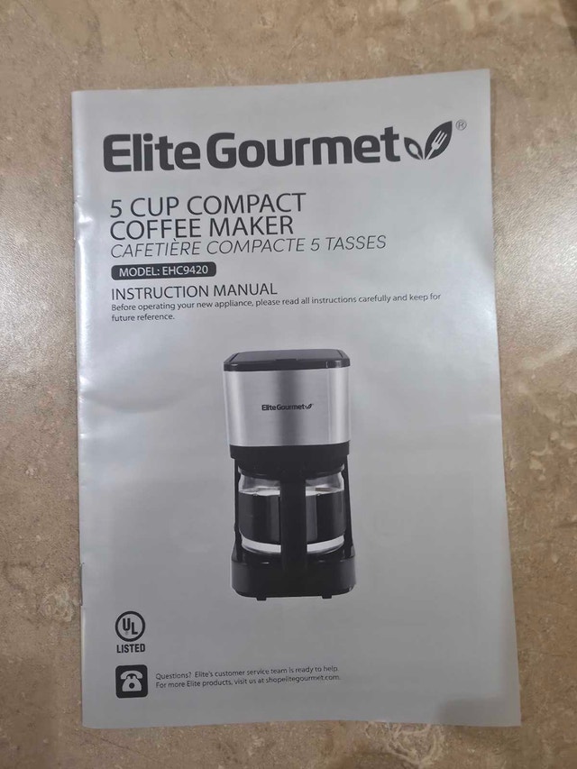 Elite Gourmet Coffee Maker and Black & Decker Grinder - photo 3