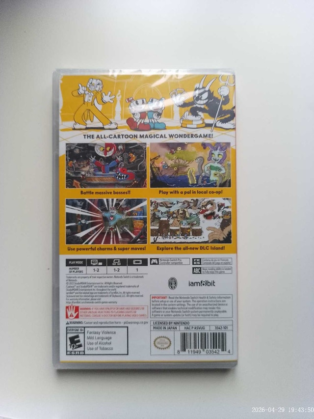 Brand New Cuphead Video Game - Nintendo Switch - photo 2
