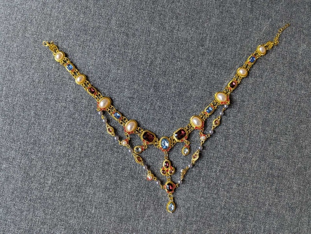 Vintage Style Multi-Gemstone Statement Necklace - photo 3