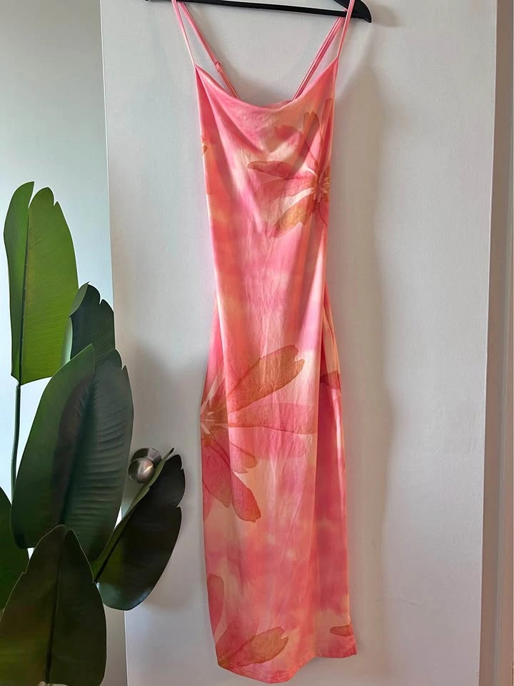 Summer dress M floral pattern