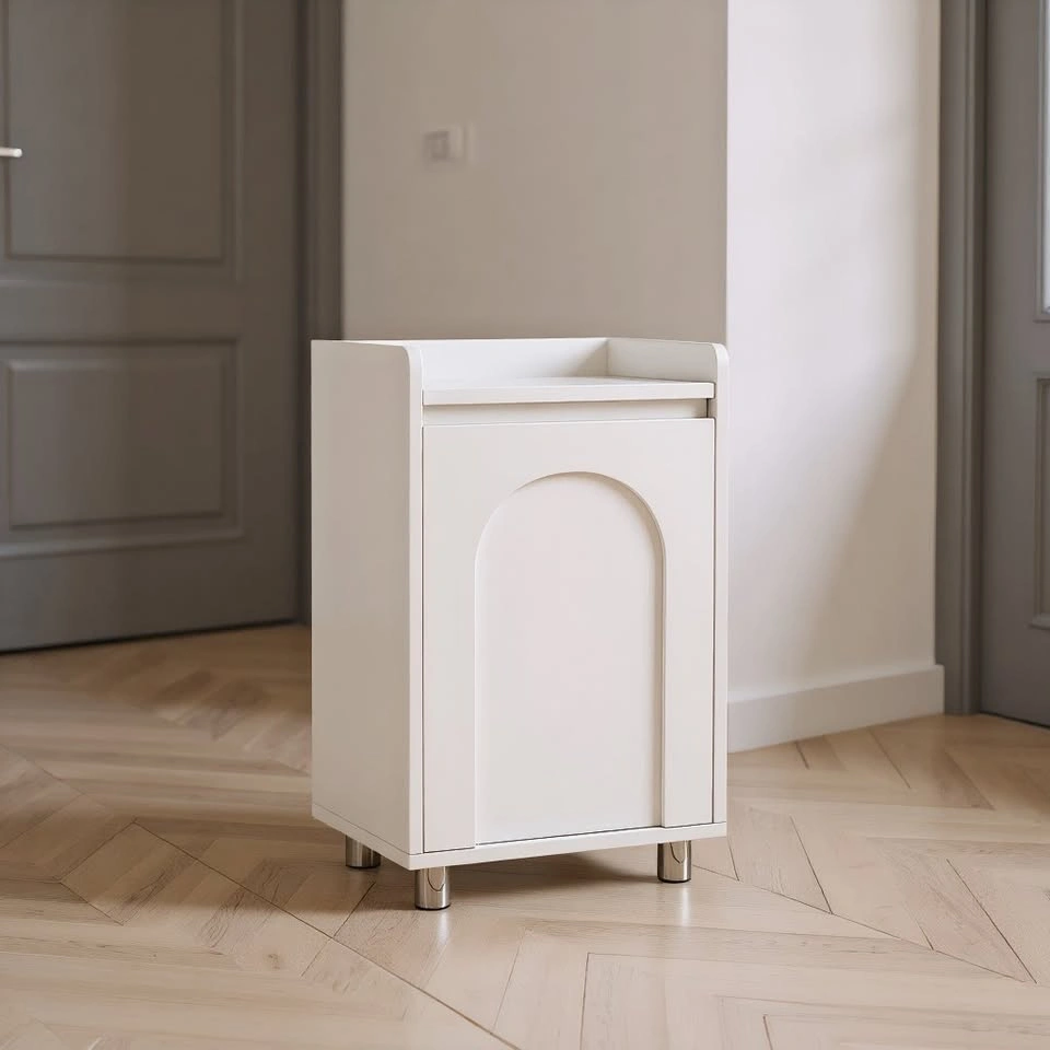 SOCE059 A1292 Cream Entry Shoe Cabinet with Bench From $65 - photo 2
