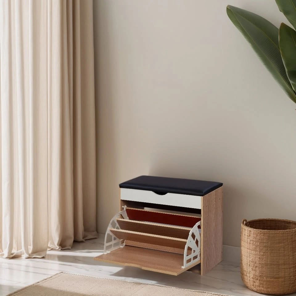 Craftsman Shoe Storage Bench with Long Bench Seat - photo 4