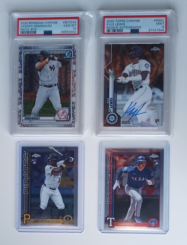 2020 Bowman Chrome Jasson Dominguez Mojo PSA 10 + Kyle Lewis