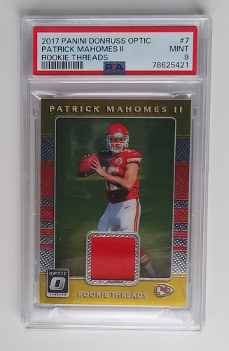 2017 Panini Donruss Optic Football Patrick Mahomes II RC PSA 9