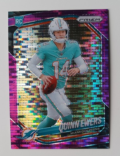 2025 Prizm Quinn Ewers Purple Pulsar RC + Dillon Gabriel Patch