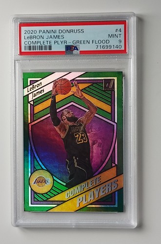 2020 Donruss LeBron James Complete Players Green Flood PSA 9