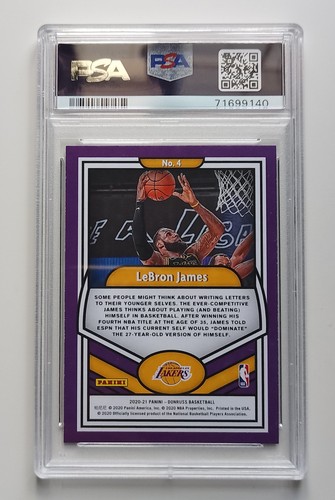2020 Donruss LeBron James Complete Players Green Flood PSA 9 - photo 2