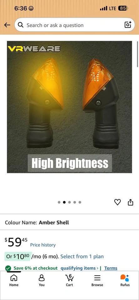VRWEARE Motorcycle / Scooter Turn Signal Indicator Lights - photo 5