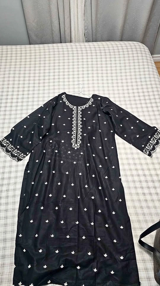 Black Embroidered Salwar Kameez Set