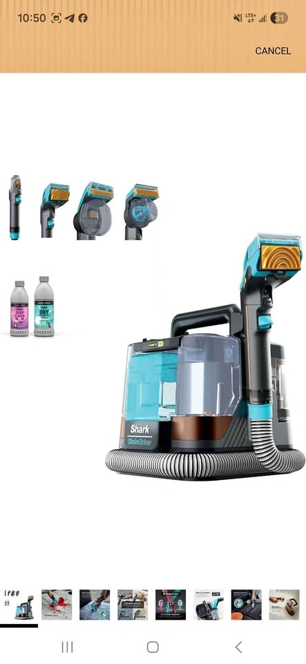 Shark StainStriker HairPro Pet Portable Spot Cleaner