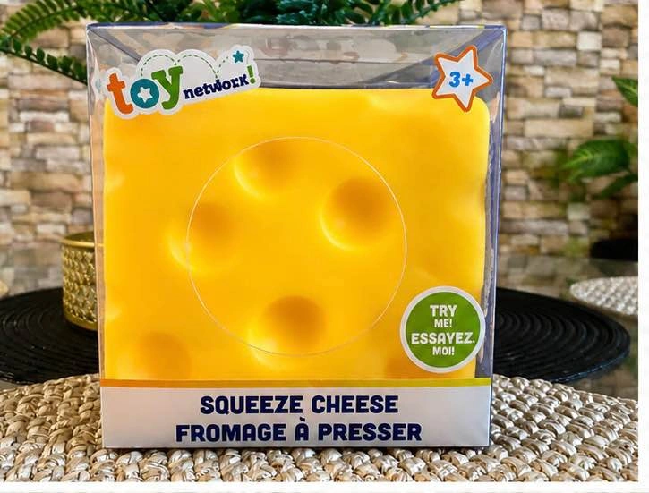 BNIB Toymendous Squeeze Cheese Squish Fidget Toy