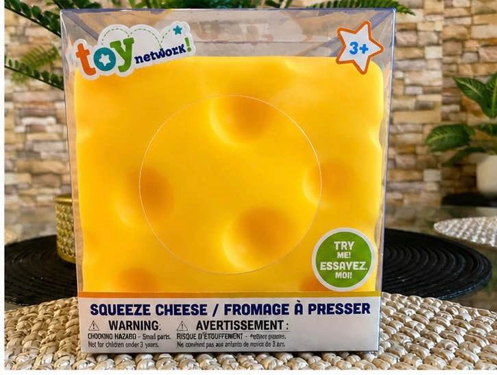 BNIB Toymendous Squeeze Cheese Squish Fidget Toy - photo 3
