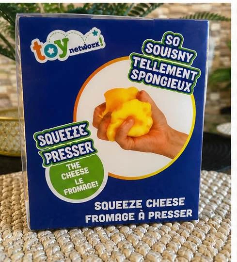 BNIB Toymendous Squeeze Cheese Squish Fidget Toy - photo 4