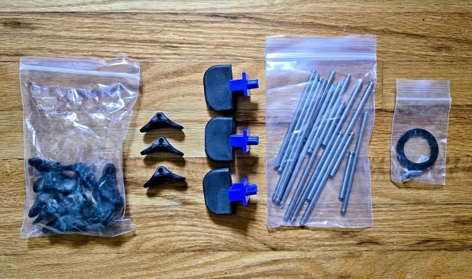 Giffin Grip Replacement Hardware & Blue Wide Sliders Kit