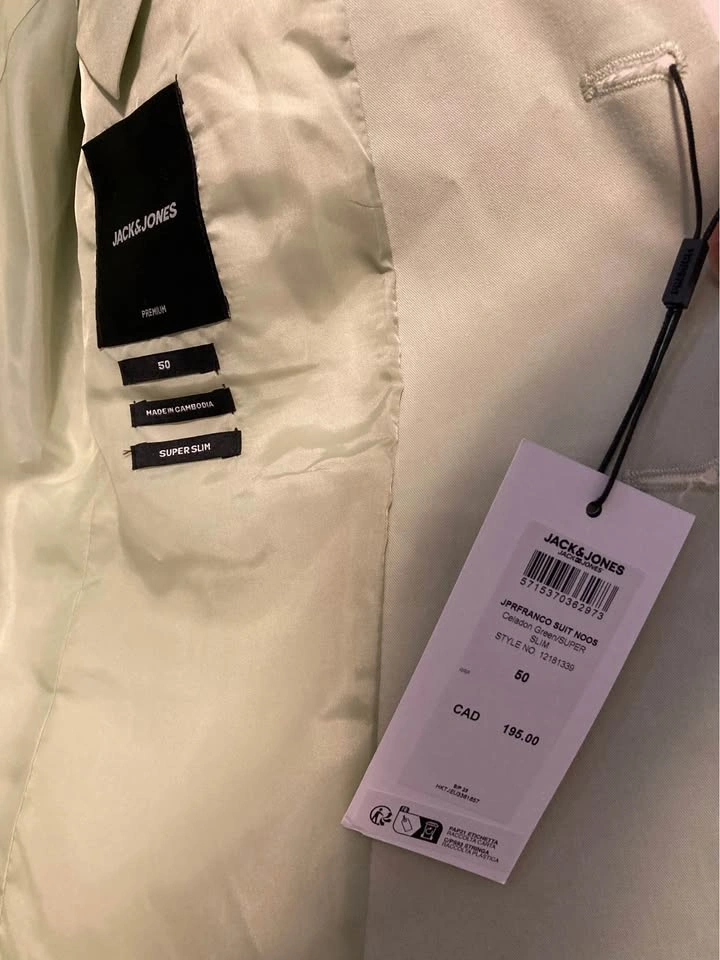 Jack & Jones Premium Blazer - Size 50 / US 40R - Slim - New - photo 3