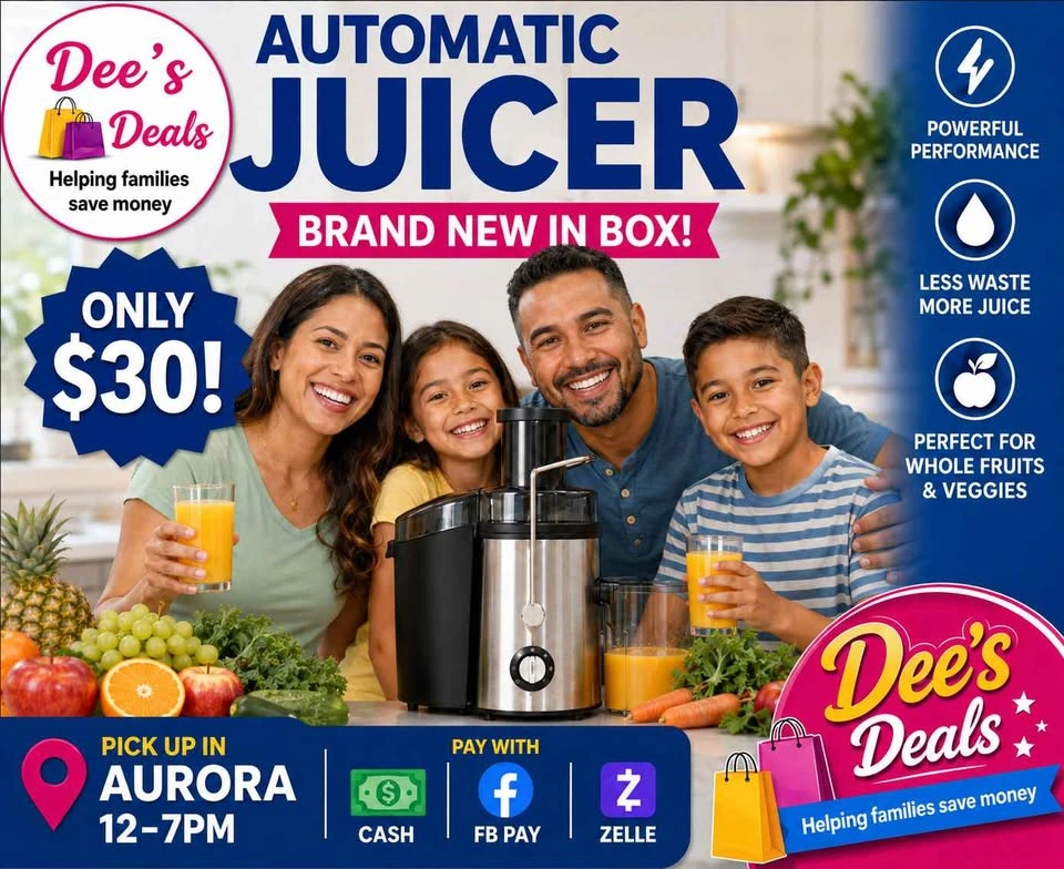 Automatic Juicer BRAND NEW IN BOX ONLY $30 - photo 3