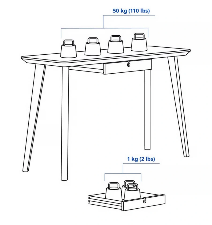 IKEA Work Desk (Lisabo) - photo 3