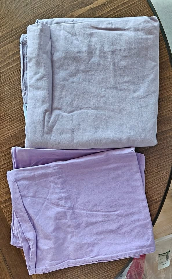 100% Cotton Purple Sheet + 2 pillow case